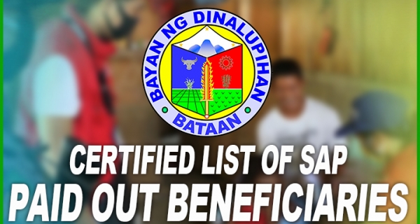 Certified list of SAP Paid Out Beneficiaries